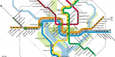 واشنطن محطة مترو خريطة