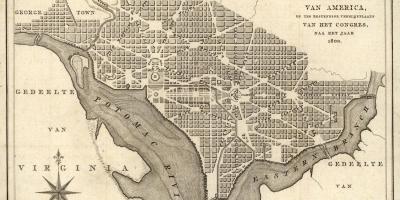 الخريطة التاريخية خريطة واشنطن dc