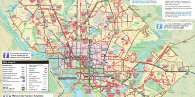 واشنطن حافلة خريطة