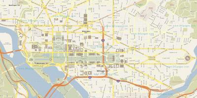 واشنطن خريطة الشارع