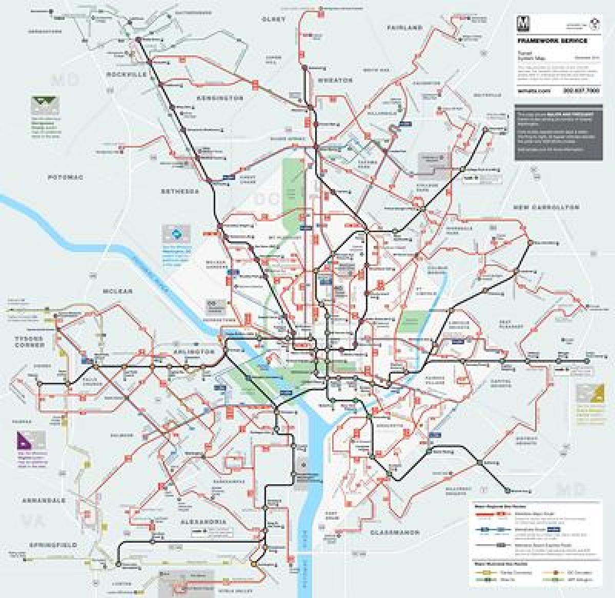 مترو العاصمة حافلة خريطة