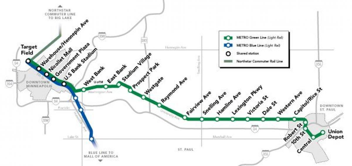 الخط الأخضر dc خريطة المترو