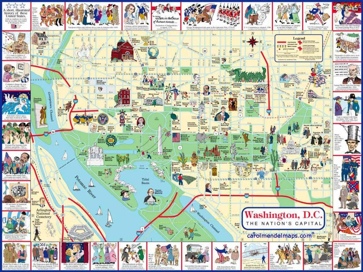 واشنطن dc خريطة