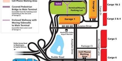خريطة dulles airport area